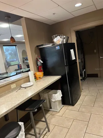 Pass through bar to party room.
