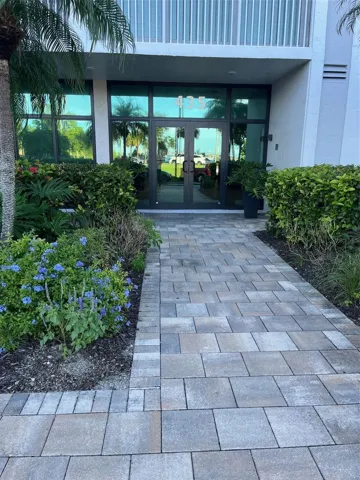 Front entrance off circle driveway, off Gulfstream.