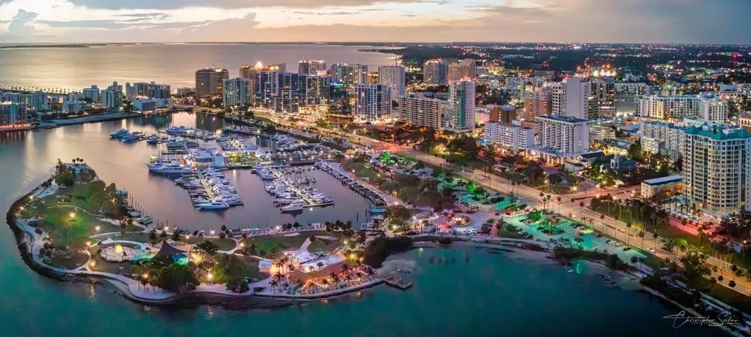Bayfront City Park across from the Regency.