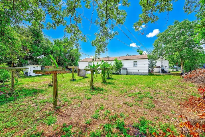Large back yard