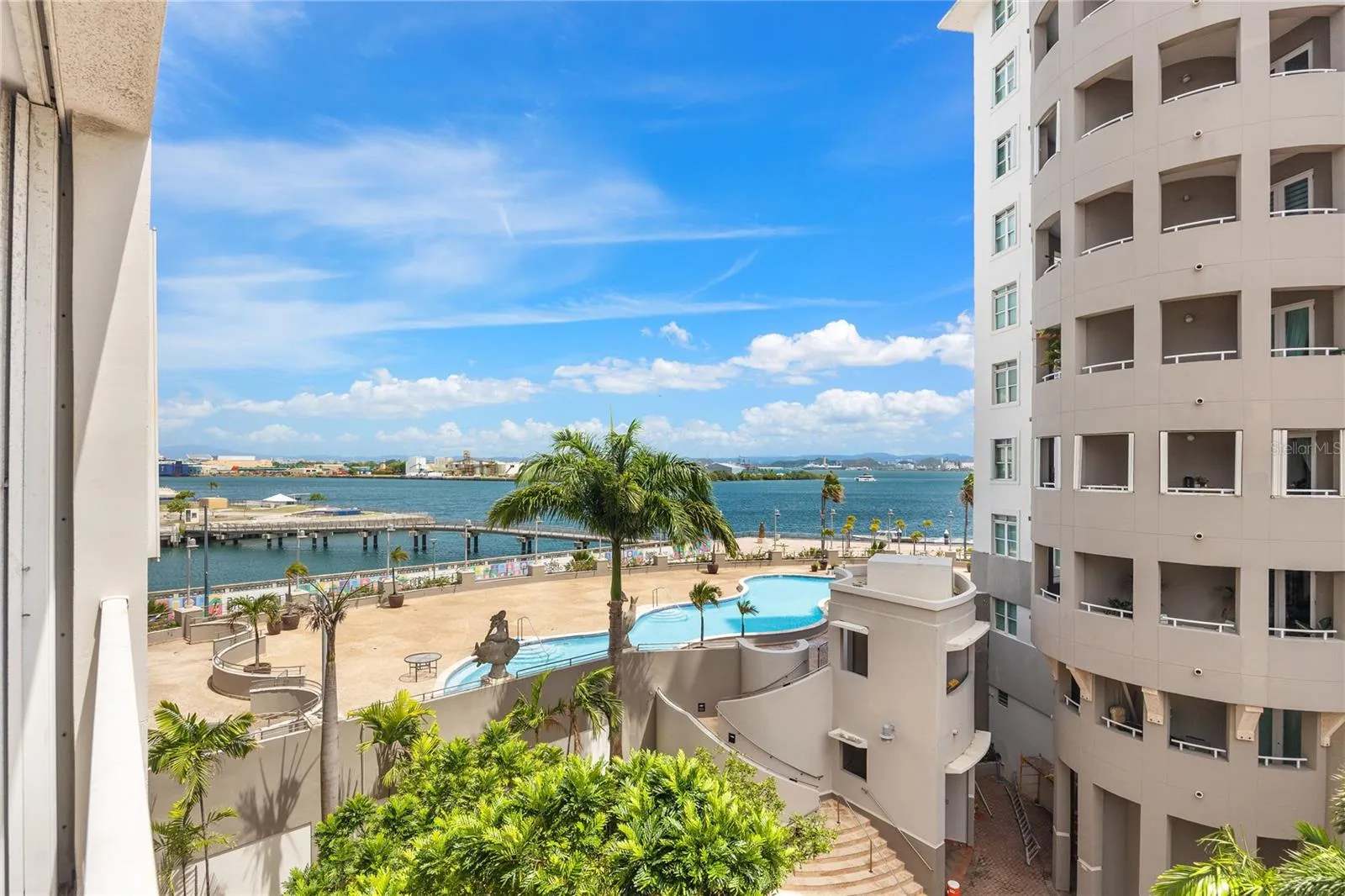 Ocean view from balcony