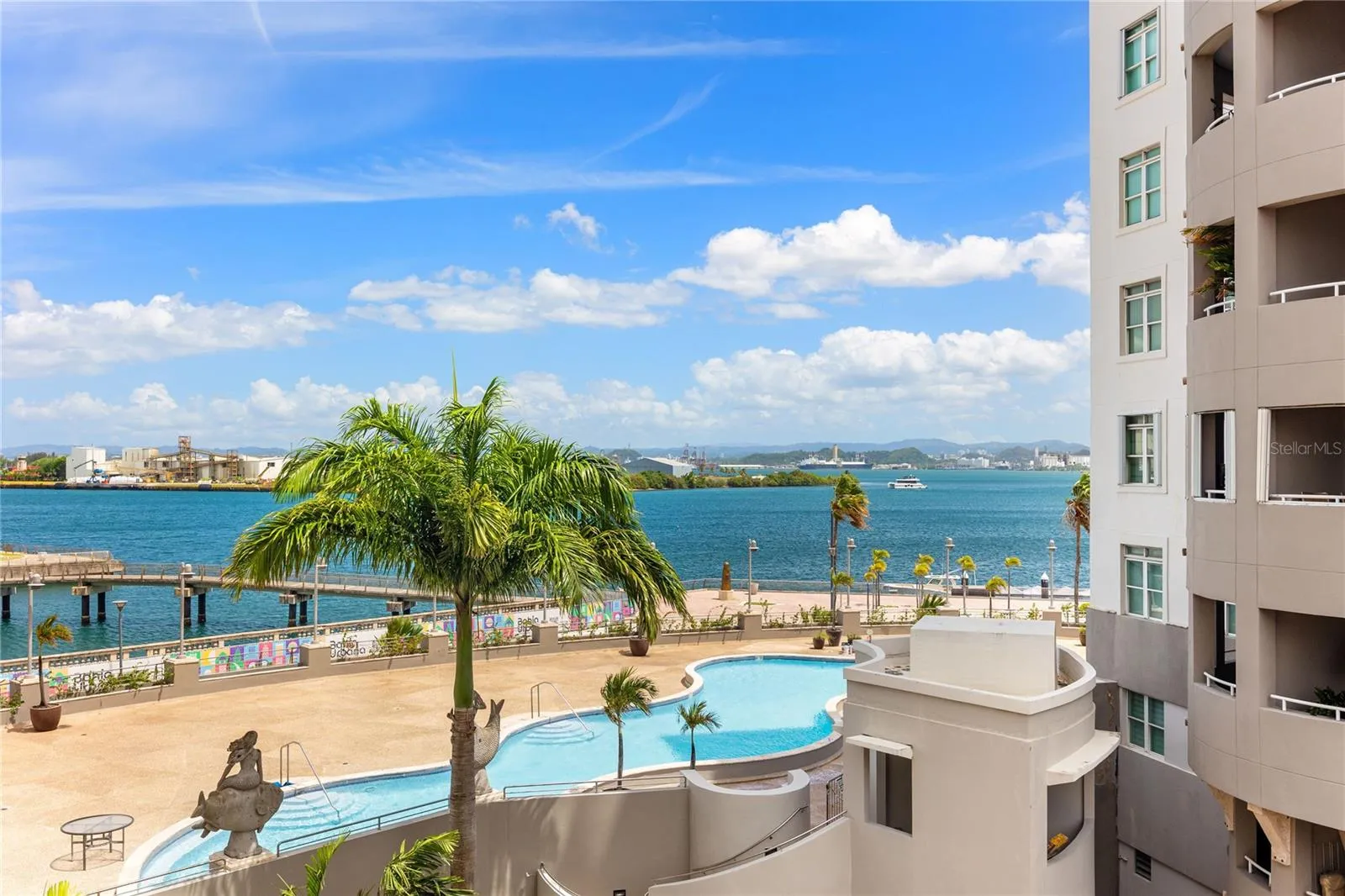 Ocean view from balcony