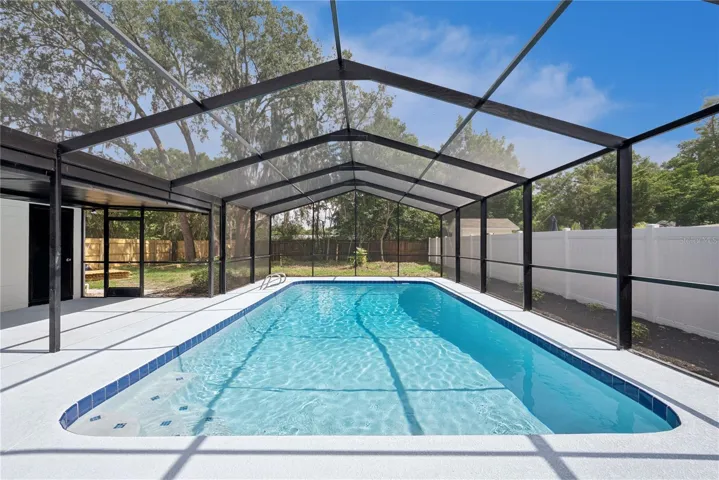 Pool fully enclosed