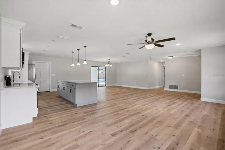 Open Concept Living Room/Dining Room/Kitchen