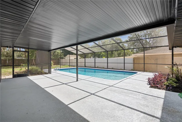 Pool fully enclosed