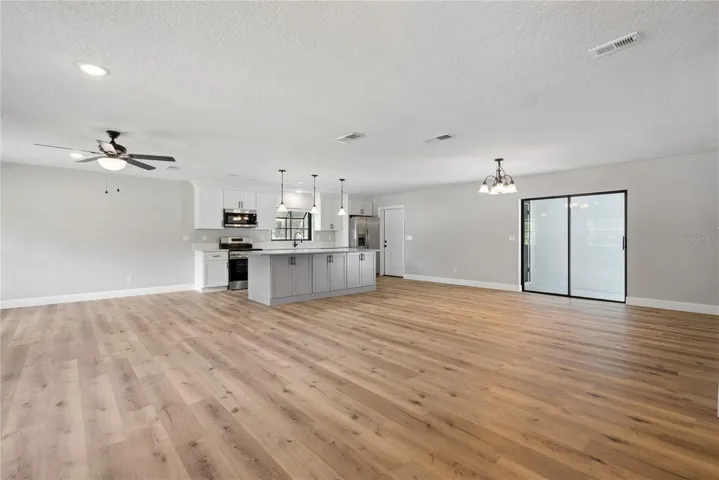 Open Concept Living Room/Dining Room/Kitchen