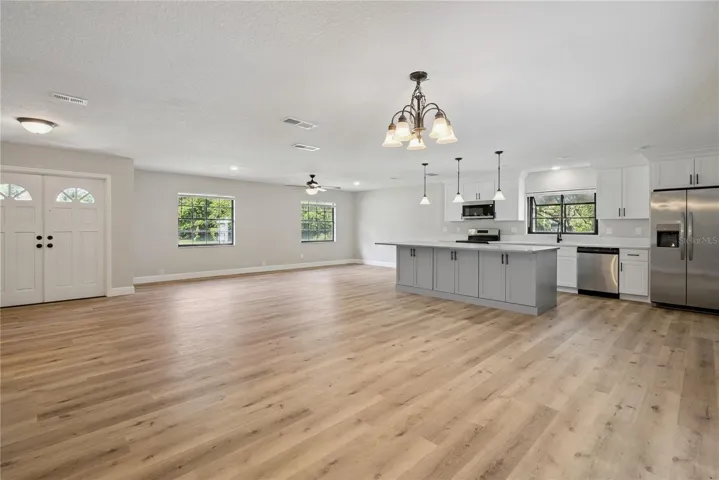 Open Concept Living Room/Dining Room/Kitchen