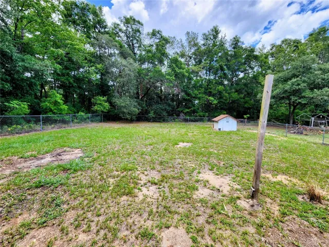 looking to rear fence, and well house