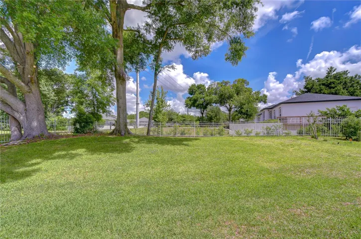 Backyard area