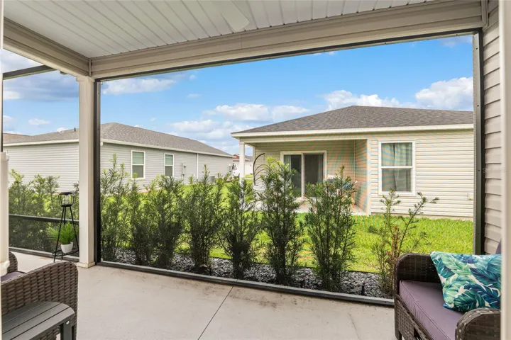 View of Lanai from rear sliding doors