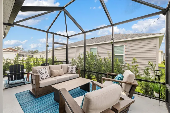 View of Birdcage looking toward front of home