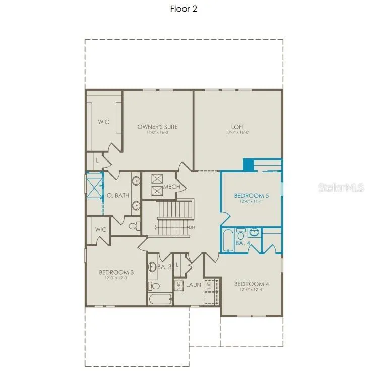 Floor Plan - Floor Two