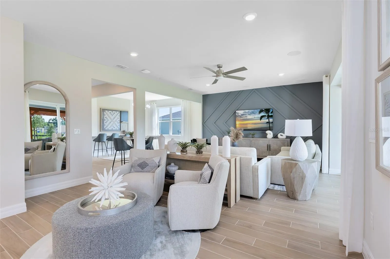Model Home Design Only. Pictures and furnishings are for illustrative purposes only. Elevations, colors and options may vary. Furniture is for model home staging only.