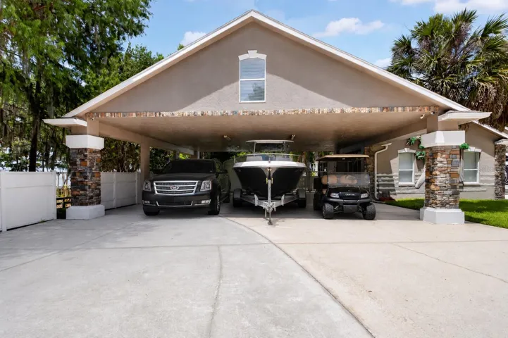 Oversized covered parking