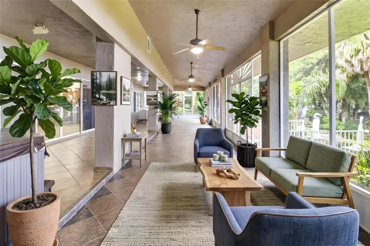 Oversized Florida room with 360 view