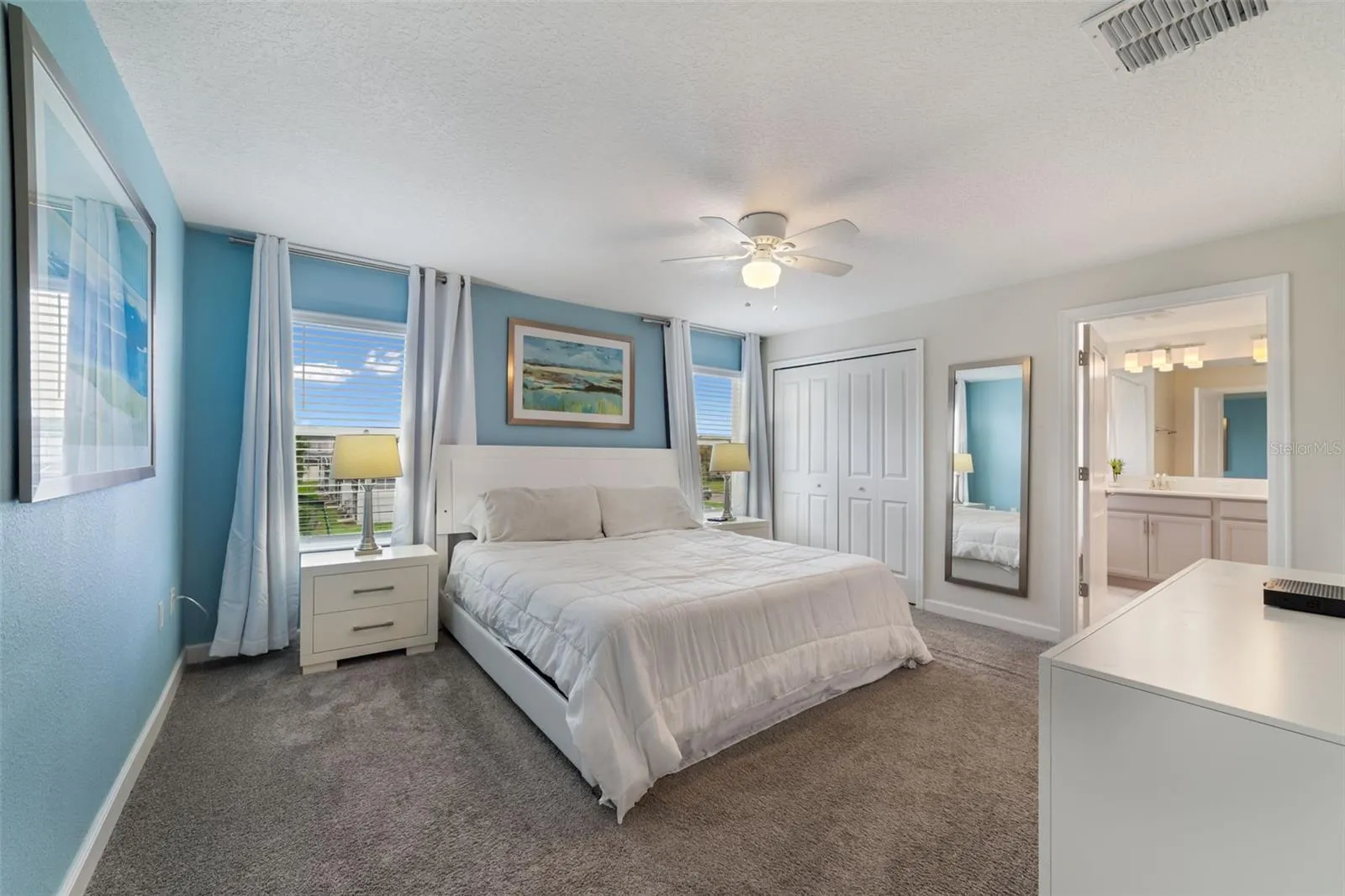 Upstairs, the remaining bedrooms are comfortably carpeted, including the SPACIOUS PRIMARY SUITE featuring a large closet and PRIVATE EN SUITE BATH.