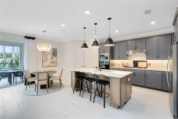 Model Home Design Only. Pictures and furnishings are for illustrative purposes only. Elevations, colors and options may vary. Furniture is for model home staging only.