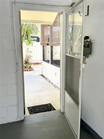 Garage door to back yard