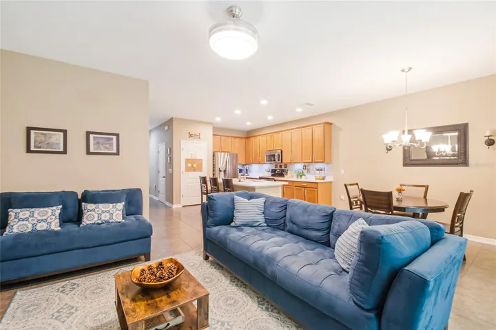 Living Area and Dining Area