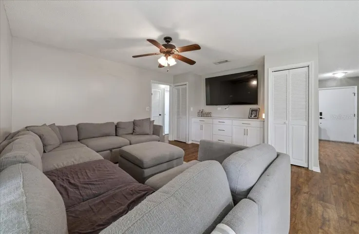 Living Room with Built In