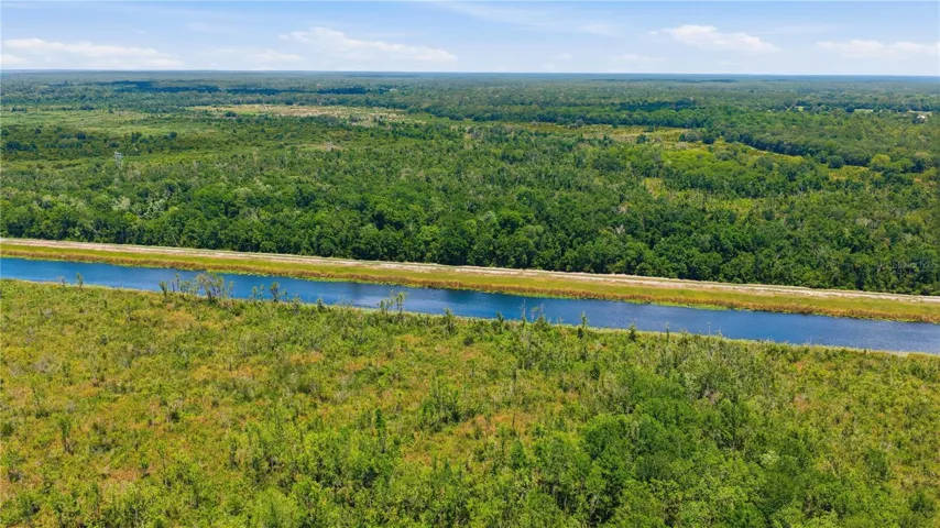 Aerial View-16+ Acres backs up to Ocklawaha River