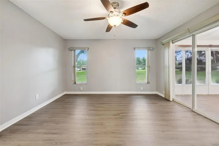 Primary retreat with ensuite bath and direct access to the Sunroom