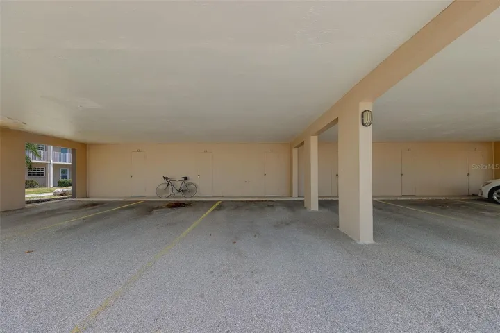 Covered Parking Space and a storage unit