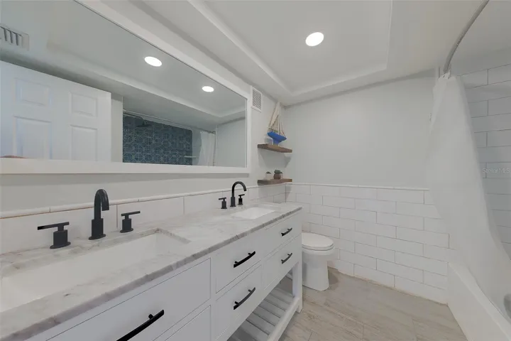 Bathroom 2 also dual sinks