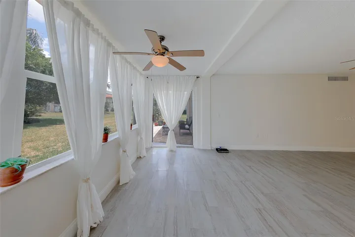 Slider to back patio