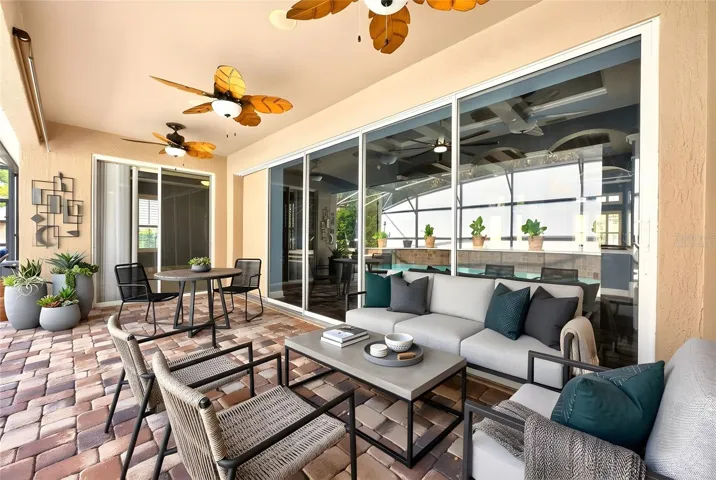 Covered Lanai. Virtually Staged.