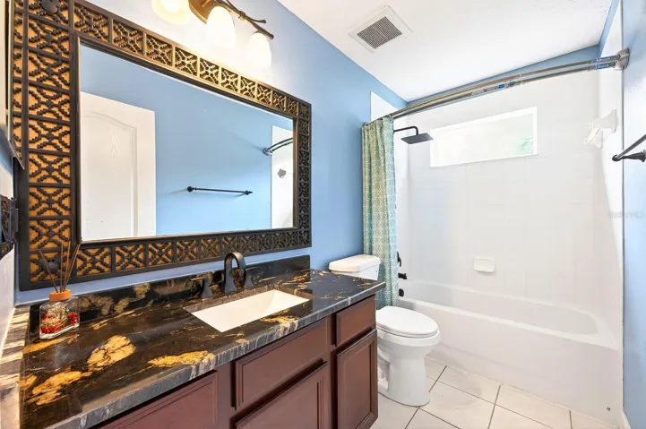 Second floor full bath.
