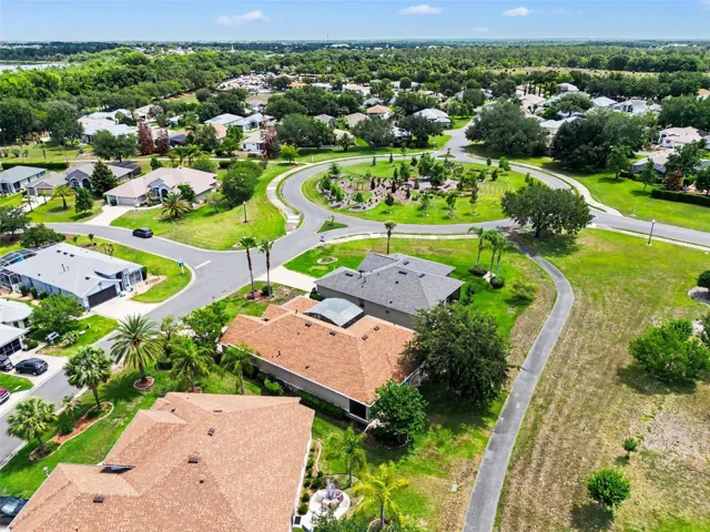 Aerial view. Back path. Garden Oasis.