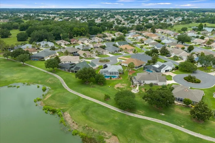 View of the home from the golf course