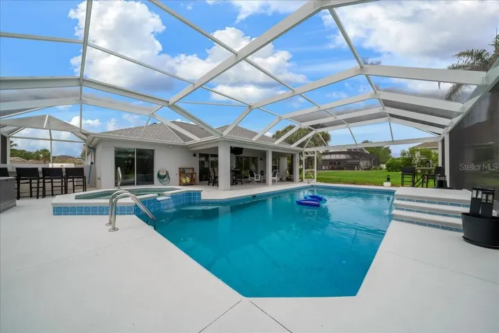 Heated salt water pool