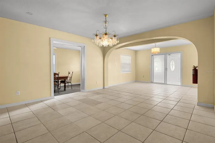Dining room looking towards the family room