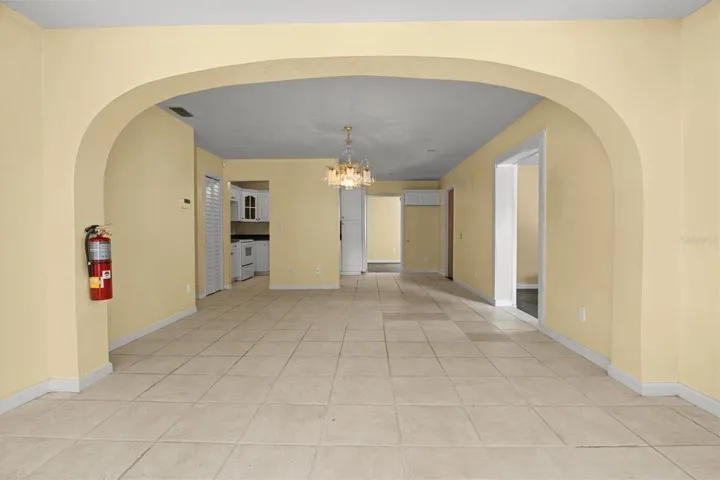 Very spacious.  You could make the bonus room the dining room as is pictured and make this one big great room