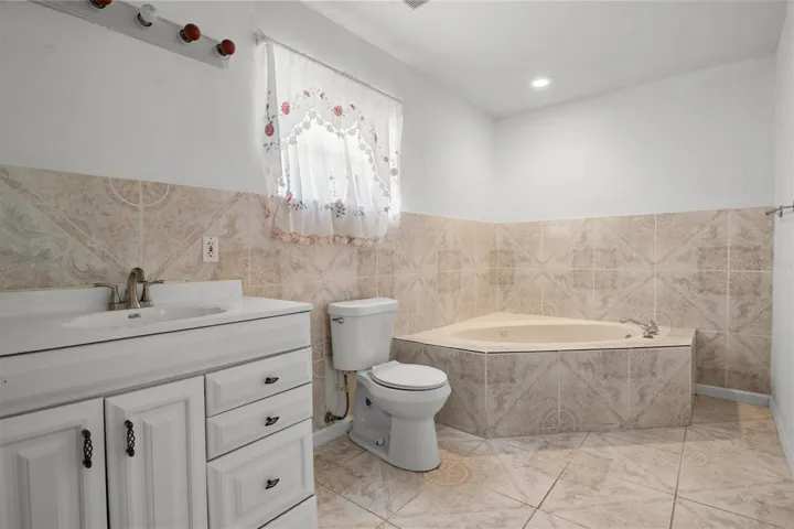 Primary bathroom with garden tub