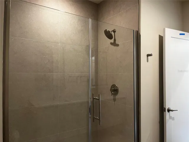 Master shower