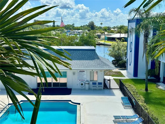 Steps to the pool and water views!