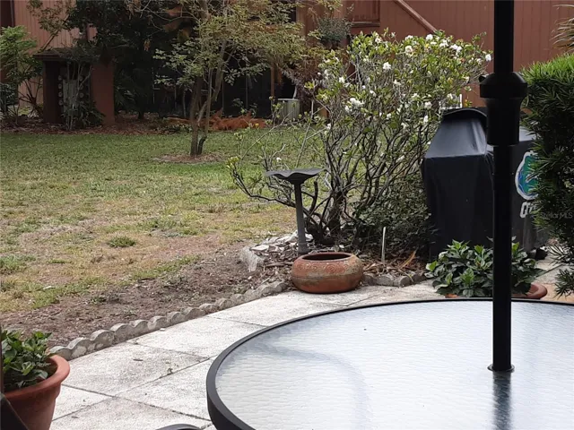Large green space in the back of home