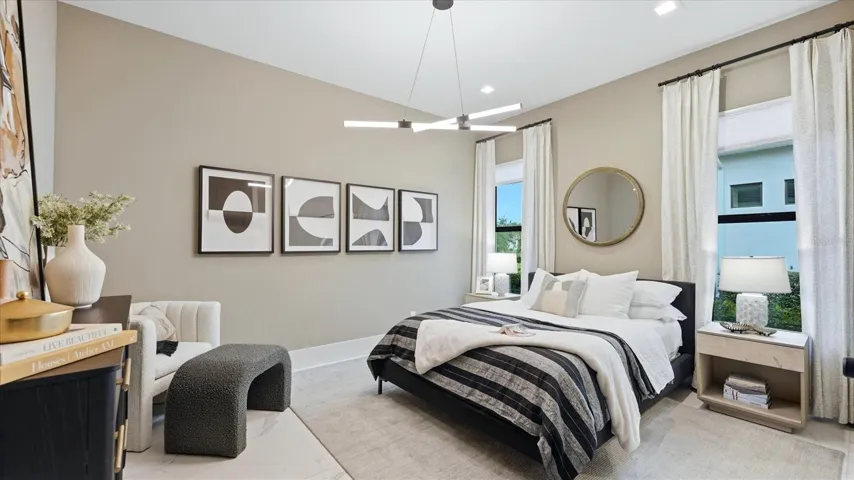 Light filled 2nd bedroom with walk-in closet and en suite bathroom