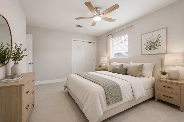 Primary Bedroom Virtually Staged