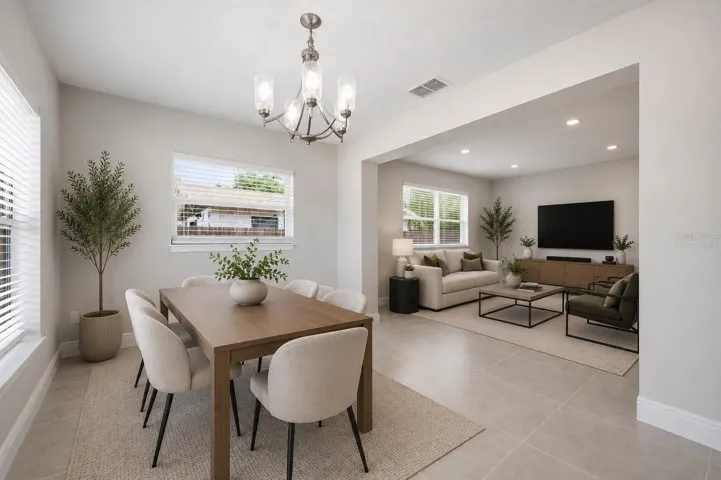 Dinning virtually staged