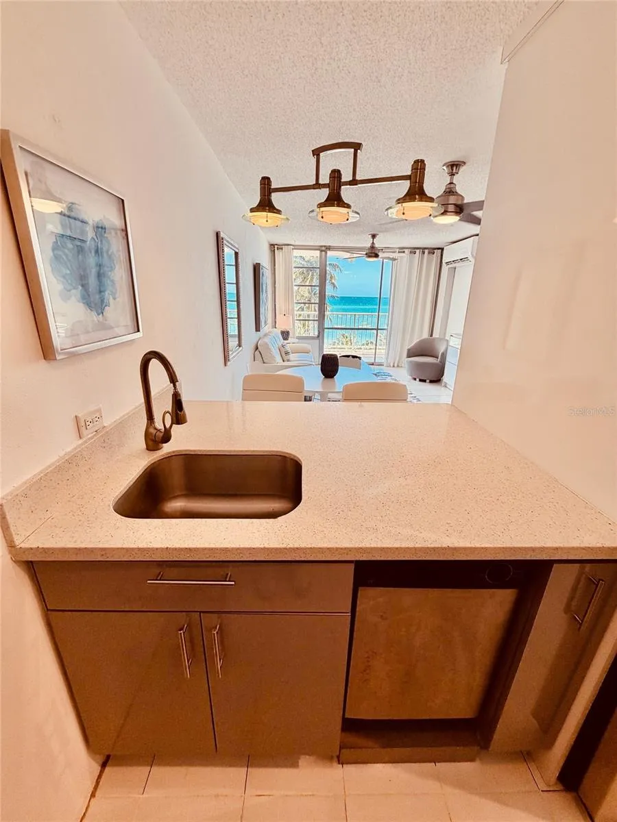 kitchen and view