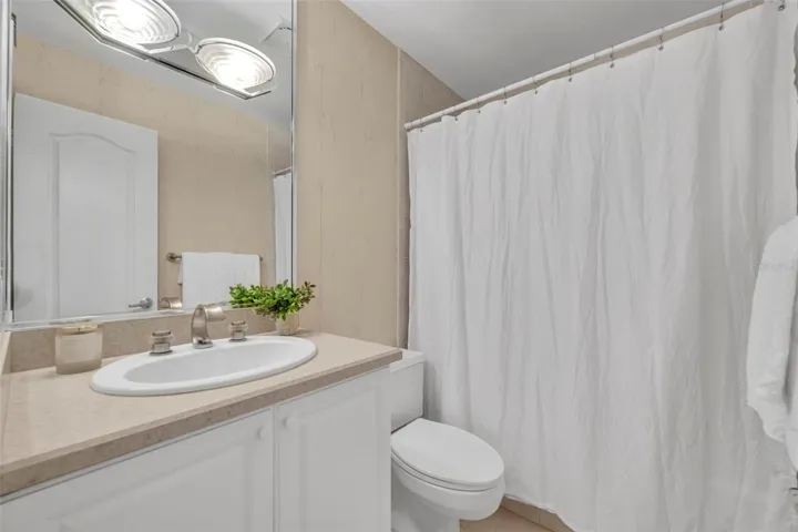 Bathroom 2 located is just off both guest bedrooms.