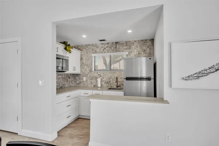 The community clubhouse also offers a kitchen for gatherings.