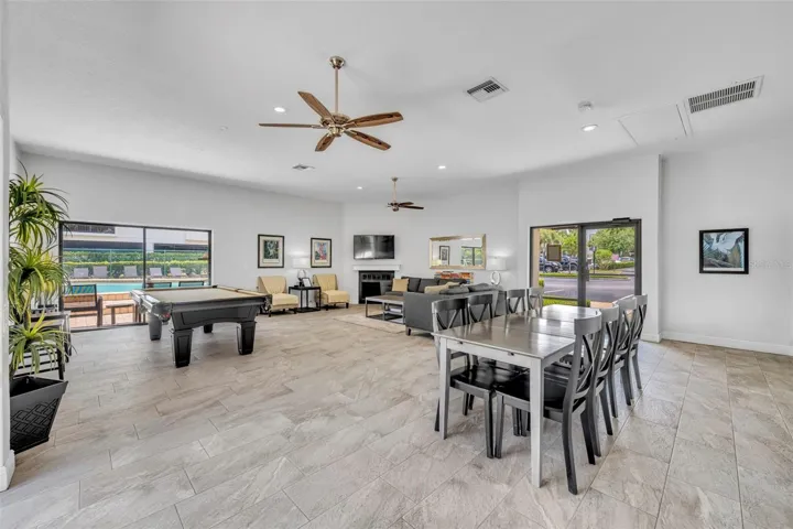 For resident enjoyment, the recently updated community clubhouse is the perfect backdrop to Park West's pool.