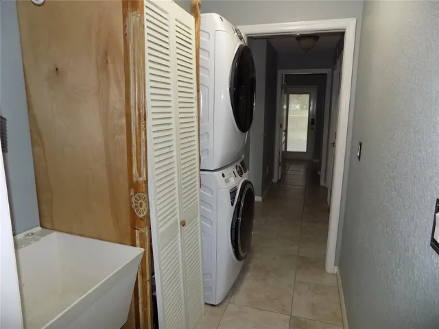 Inside laundry room