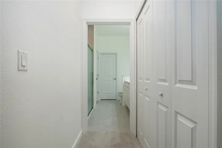 Primary Bedroom/Bathroom with additional closet storage