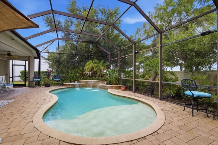 Lush Pool Area